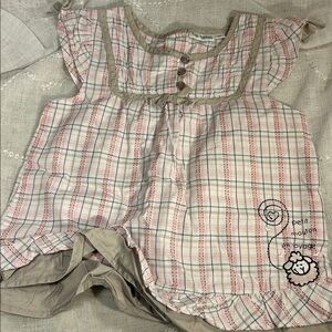 Trois Moutons cotton cute top size 3T